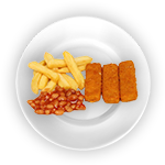 Kids Fish Fingers (4) & Chips 